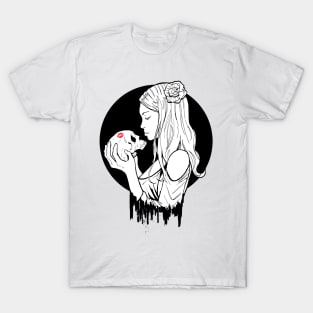 Kiss from Death - black and white T-Shirt